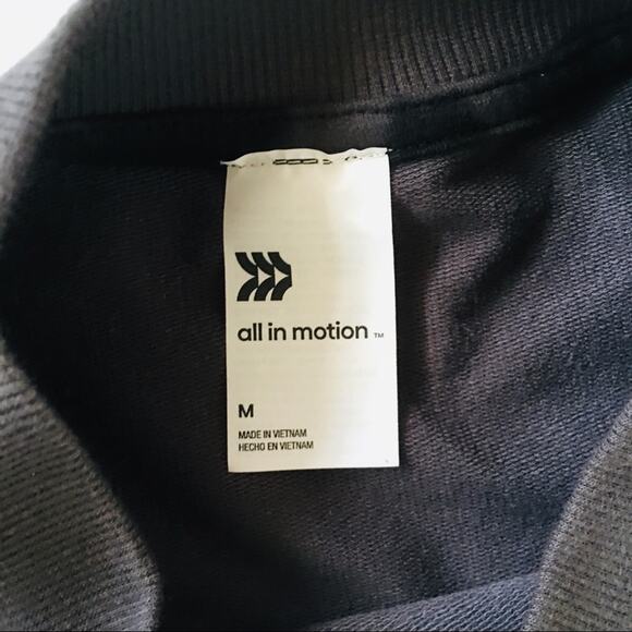 All in Motion | Ink Spot Terry Crew Neck Pullover NWT M - Picture 4 of 10